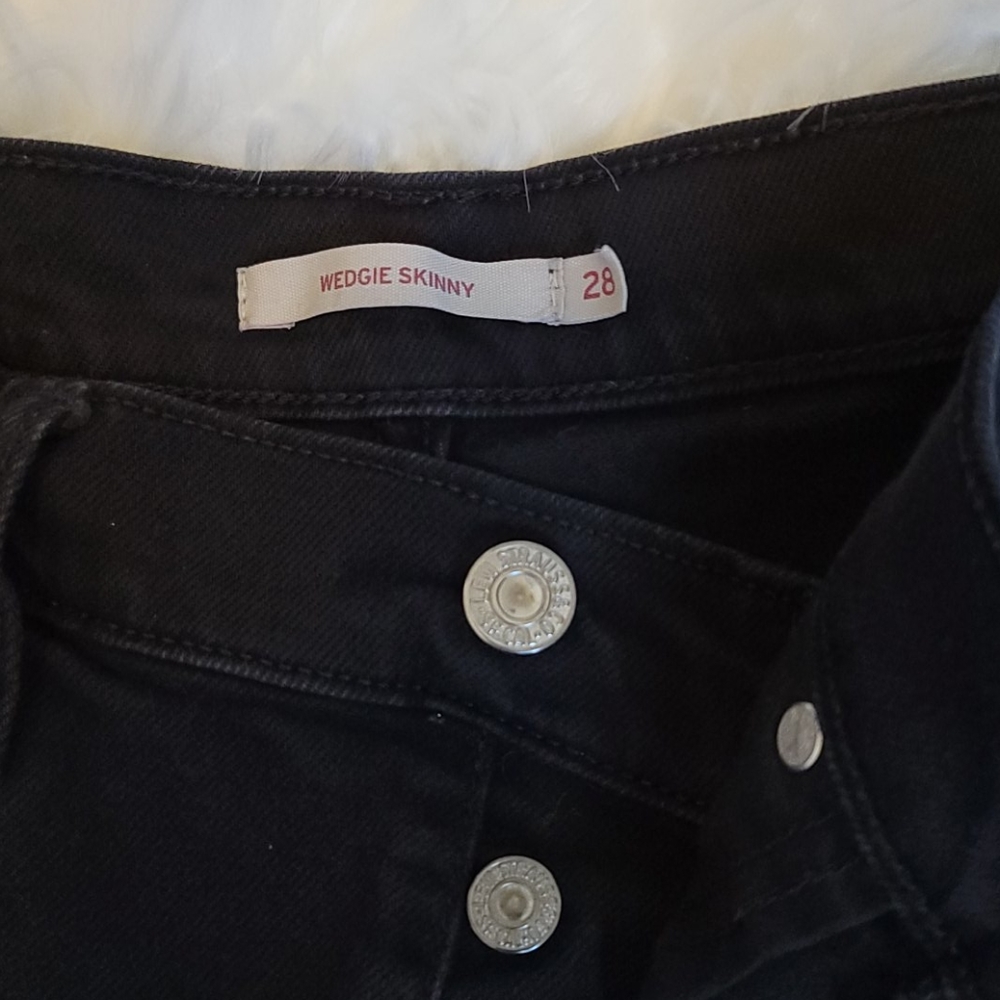 LEVI'S JEANS: Wedgie Skinny Ankle